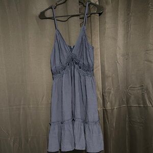 Elegant Blue Sleeveless Dress